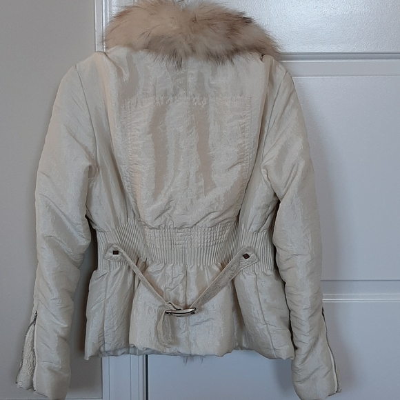 Milan, Italy Down & Fox Embroidered Puffer Jacket - Picture 2 of 11